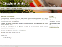 Tablet Screenshot of pension-asche.de